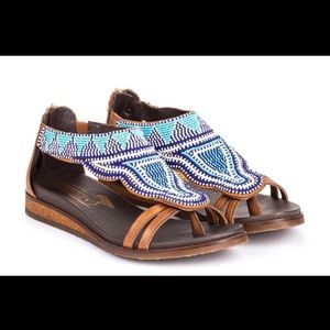 New Pikolino Leather Beaded Sandals Size 5.5/6